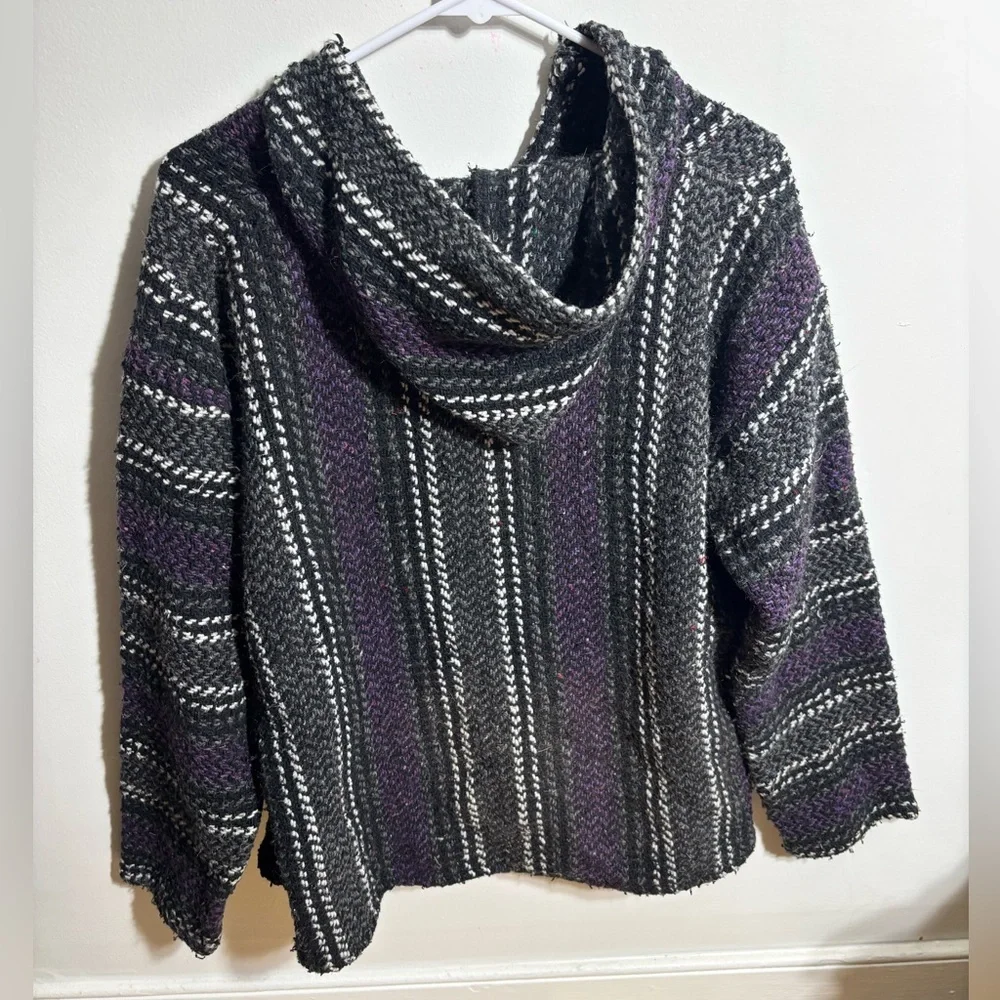 Purple and Black Baja Hoodie